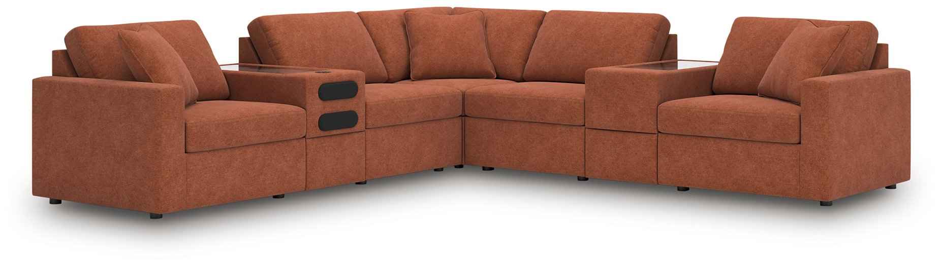 Modmax Balanced Sectional with Audio and Storage Consoles