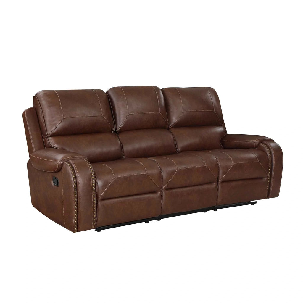 Newnan Double Reclining Sofa with Center Drop-Down Cup Holders, Receptacles and USB Ports