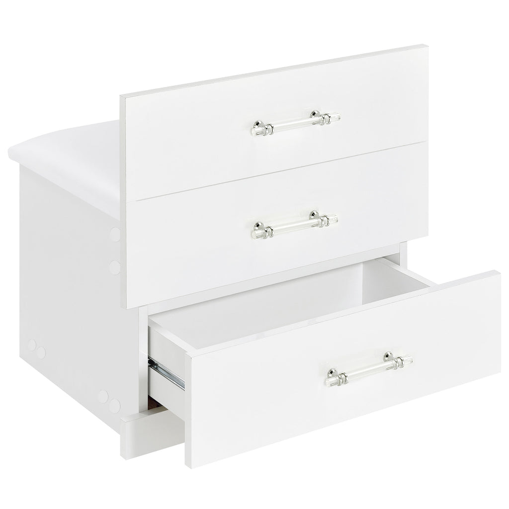 Danbury Makeup Vanity Table with LED Mirror and Stool