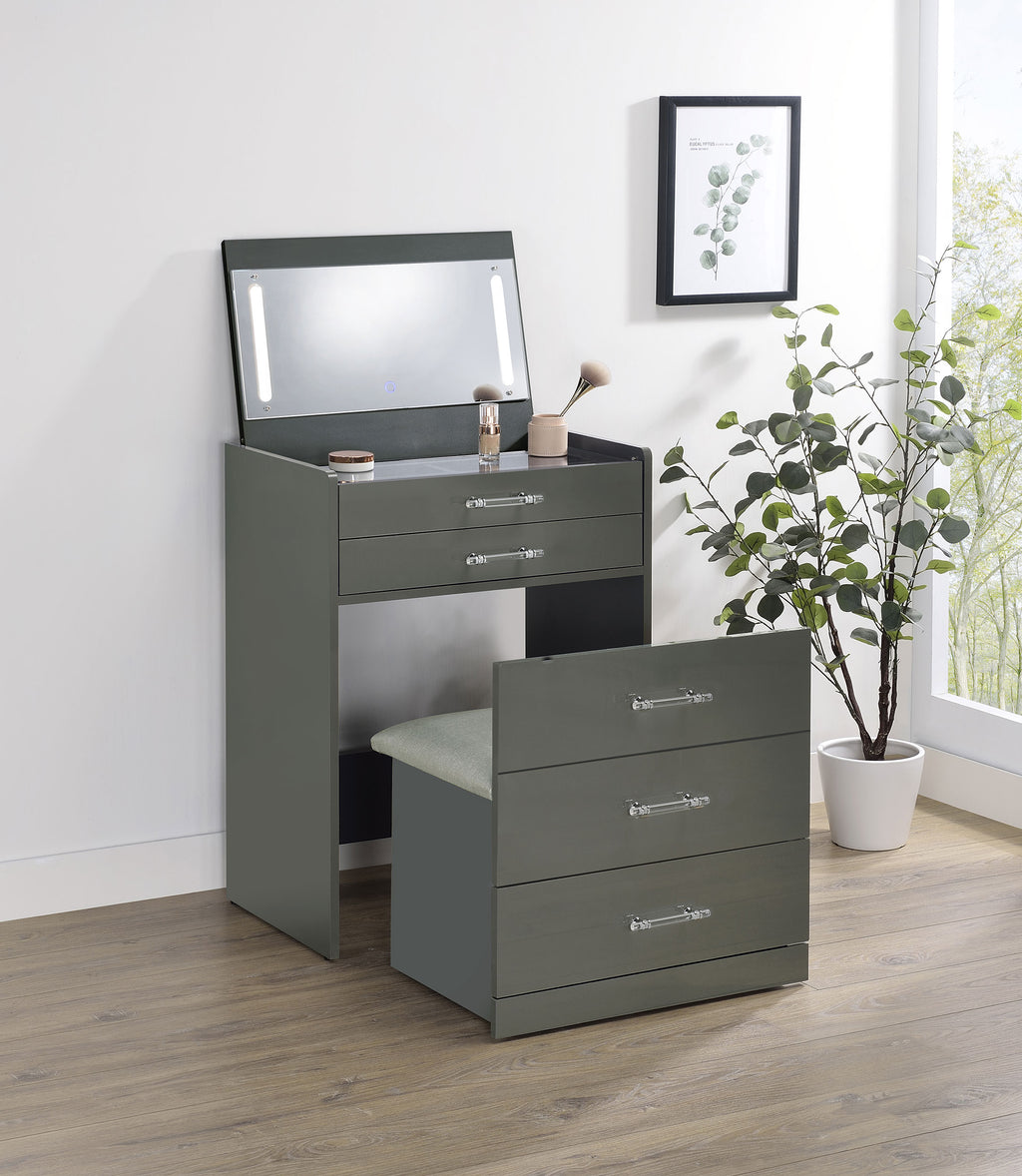 Danbury Makeup Vanity Table with LED Mirror and Stool