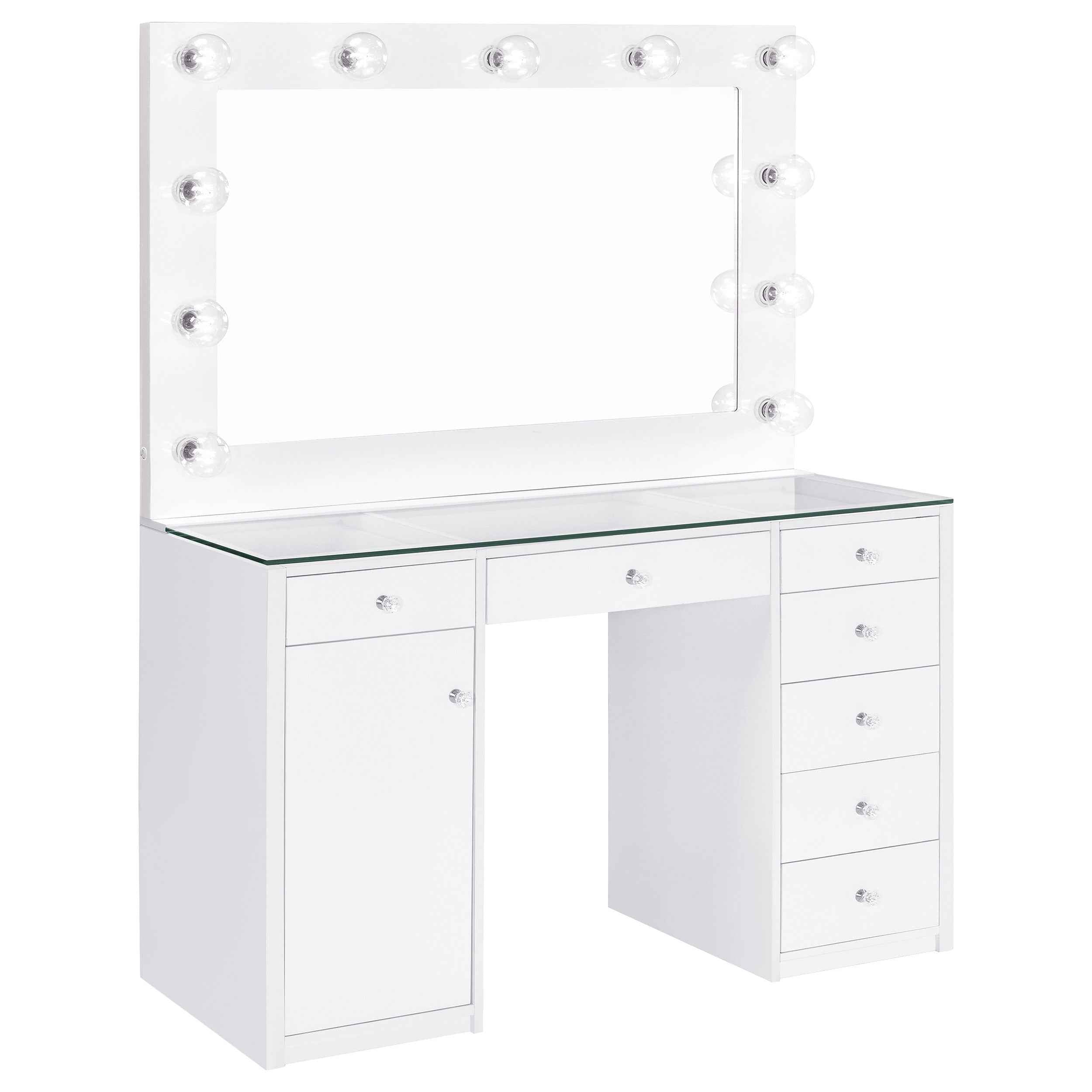 Acena Makeup Vanity Table with LED Mirror