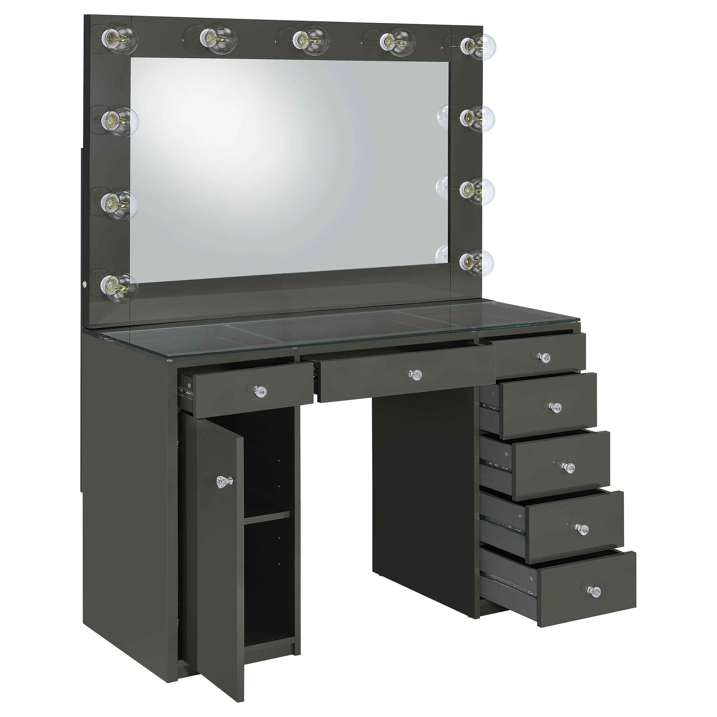 Acena Makeup Vanity Table with LED Mirror