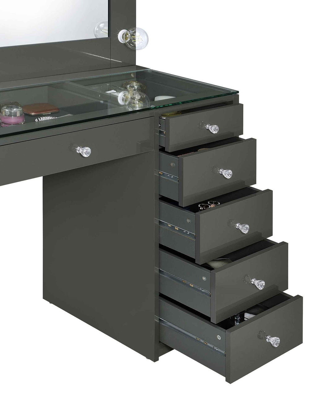 Acena Makeup Vanity Table with LED Mirror