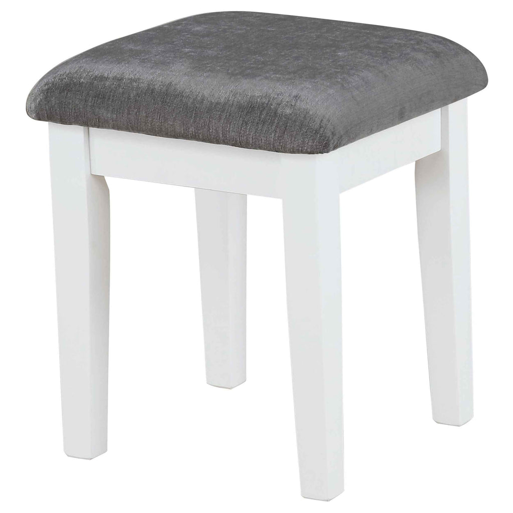 Elijah Makeup Vanity Table with LED Mirror and Stool