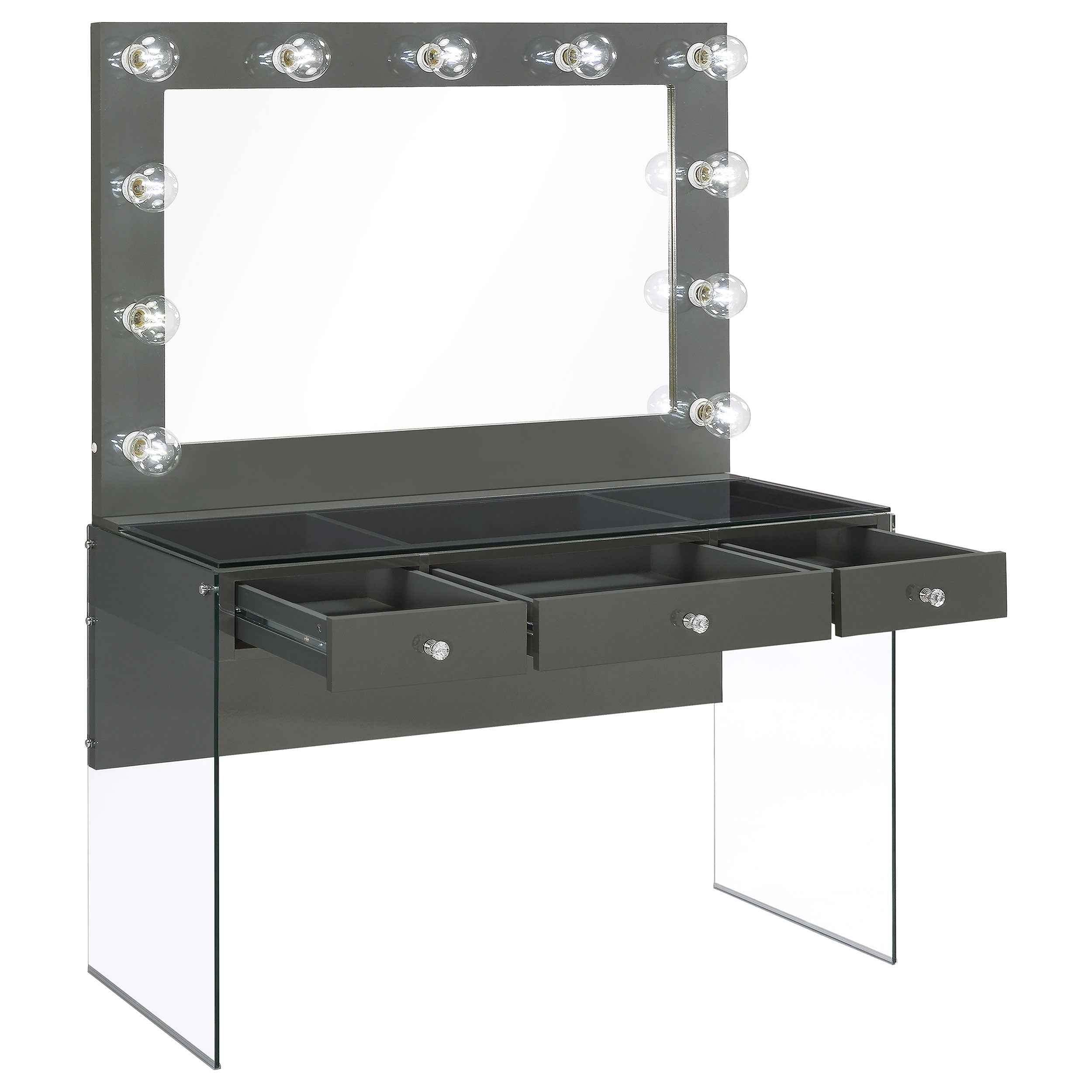 Afshan Makeup Vanity Table with LED Mirror