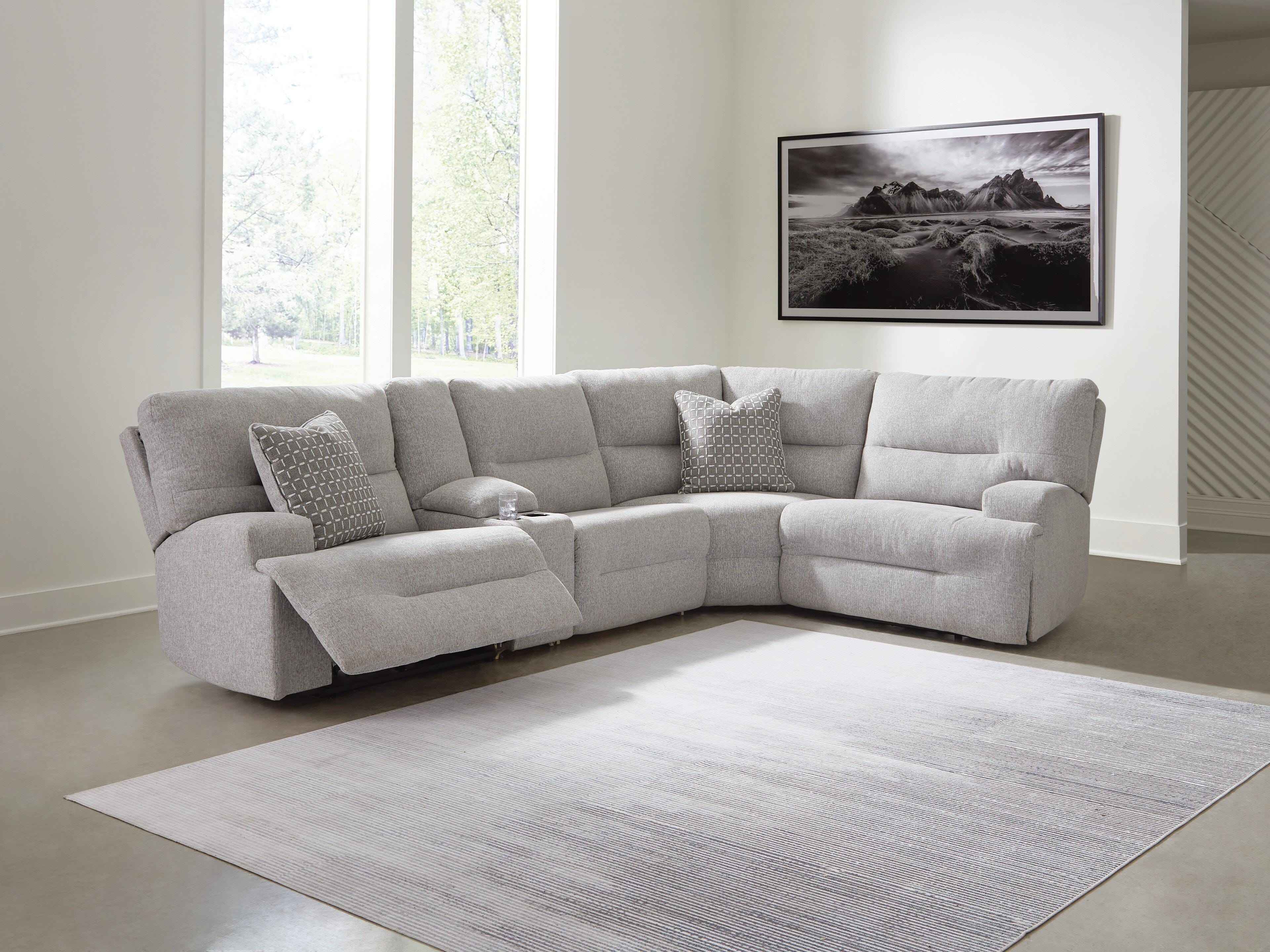 Acklen Place Power Reclining Sectional with Storage Console