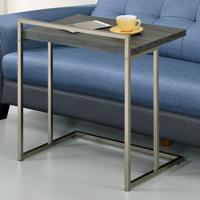 Dani Rectangular Snack Table with Metal Base - VIP FURNITURE (NJ)
