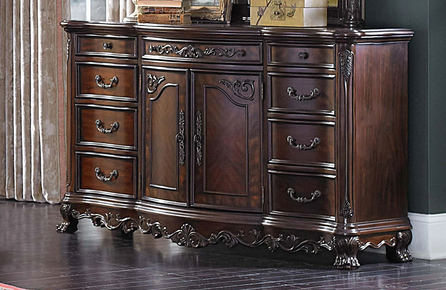 Deryn Park 9 Drawer Dresser in Cherry 2243-5
