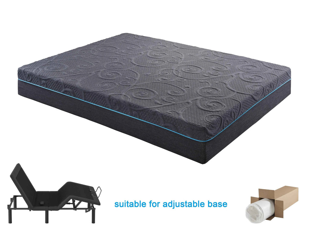 Mira 8" Queen Gel-Infused Memory Foam Hybrid Mattress