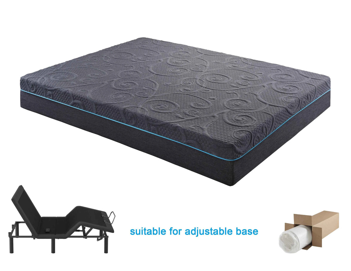Mira 8" Queen Gel-Infused Memory Foam Hybrid Mattress