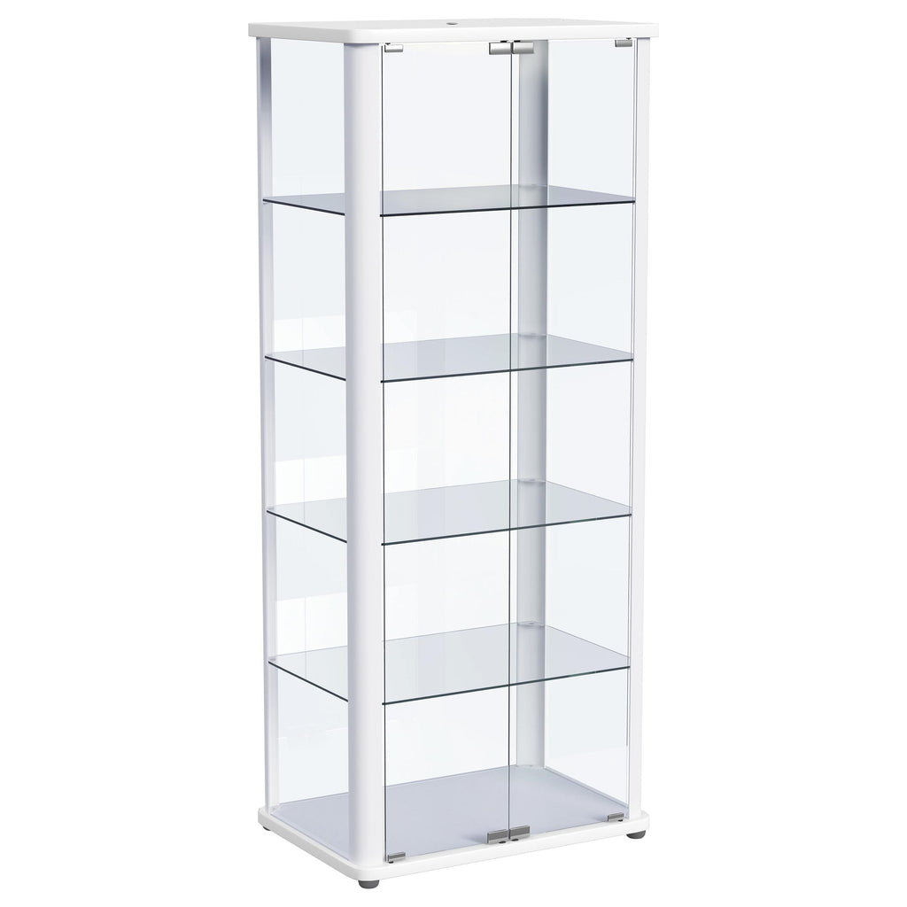 Aero Curio Cabinet with LED Lighting