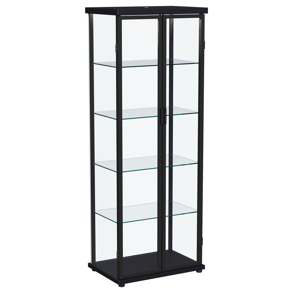 Aero Curio Cabinet with LED Lighting