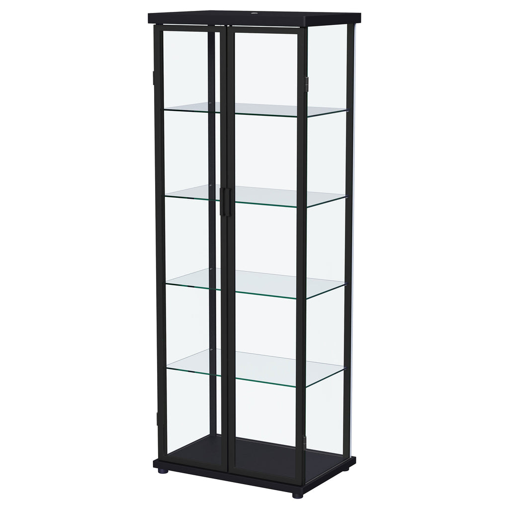 Aero Curio Cabinet with LED Lighting