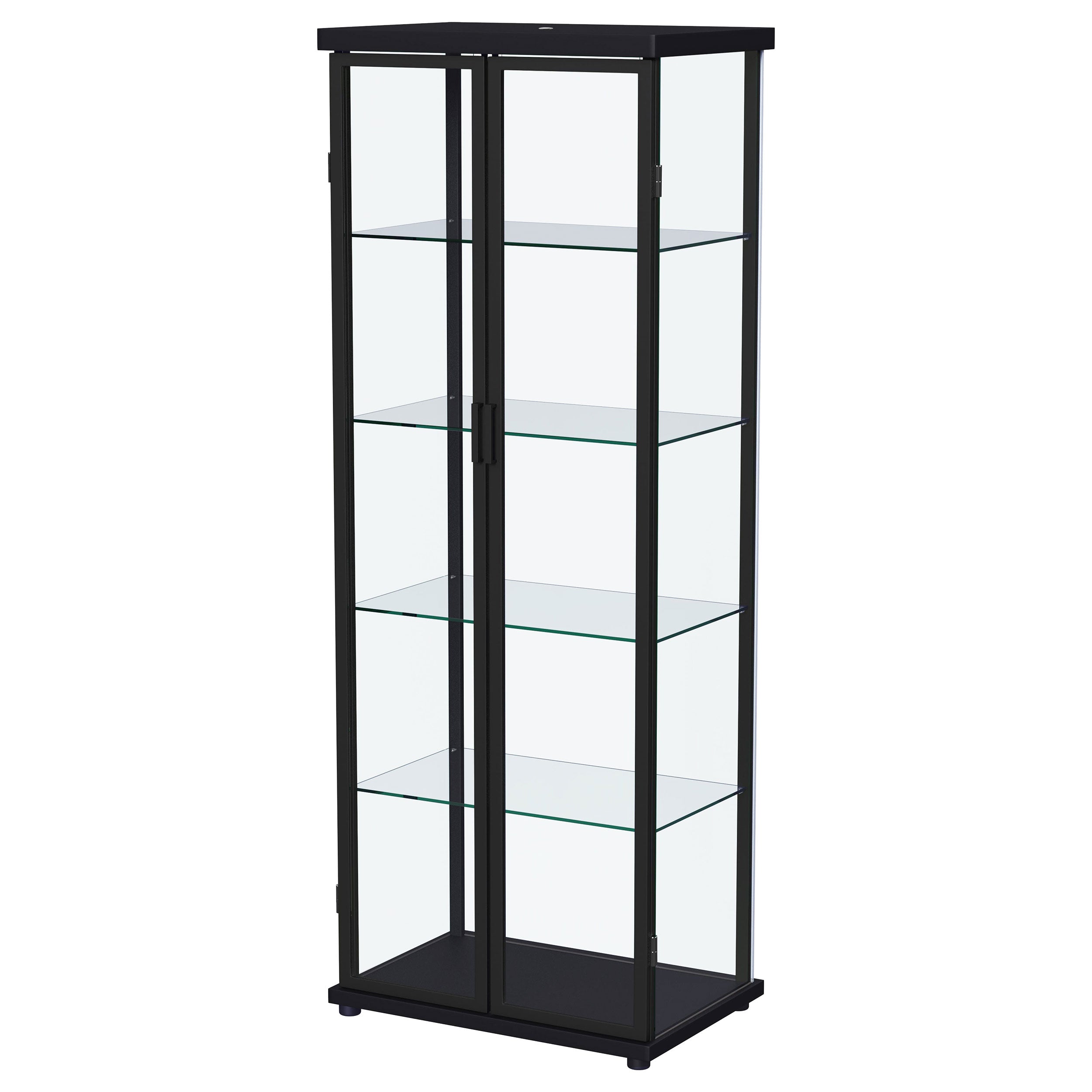 Aero Curio Cabinet with LED Lighting