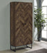 Carolyn 2-door Accent Cabinet Rustic Oak and Gunmetal - VIP FURNITURE (NJ)