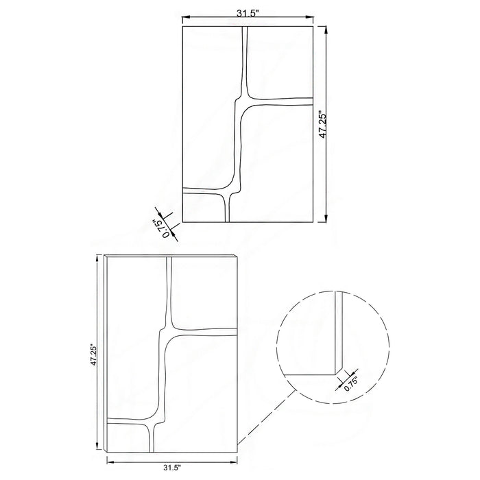 Kimberly Wall Mirror - VIP FURNITURE (NJ)