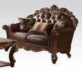 Acme Vendome Loveseat with 2 Pillows in Cherry 52002