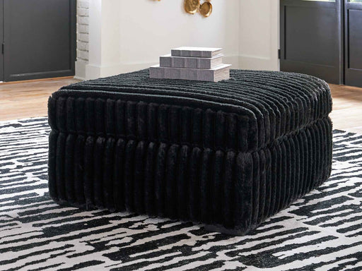 Midnight-Madness Oversized Accent Ottoman
