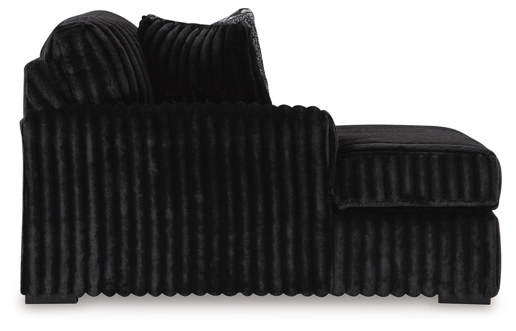 Midnight-Madness Sectional Sofa with Chaise