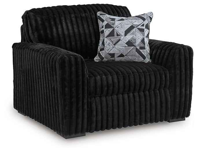 Midnight-Madness Oversized Chair
