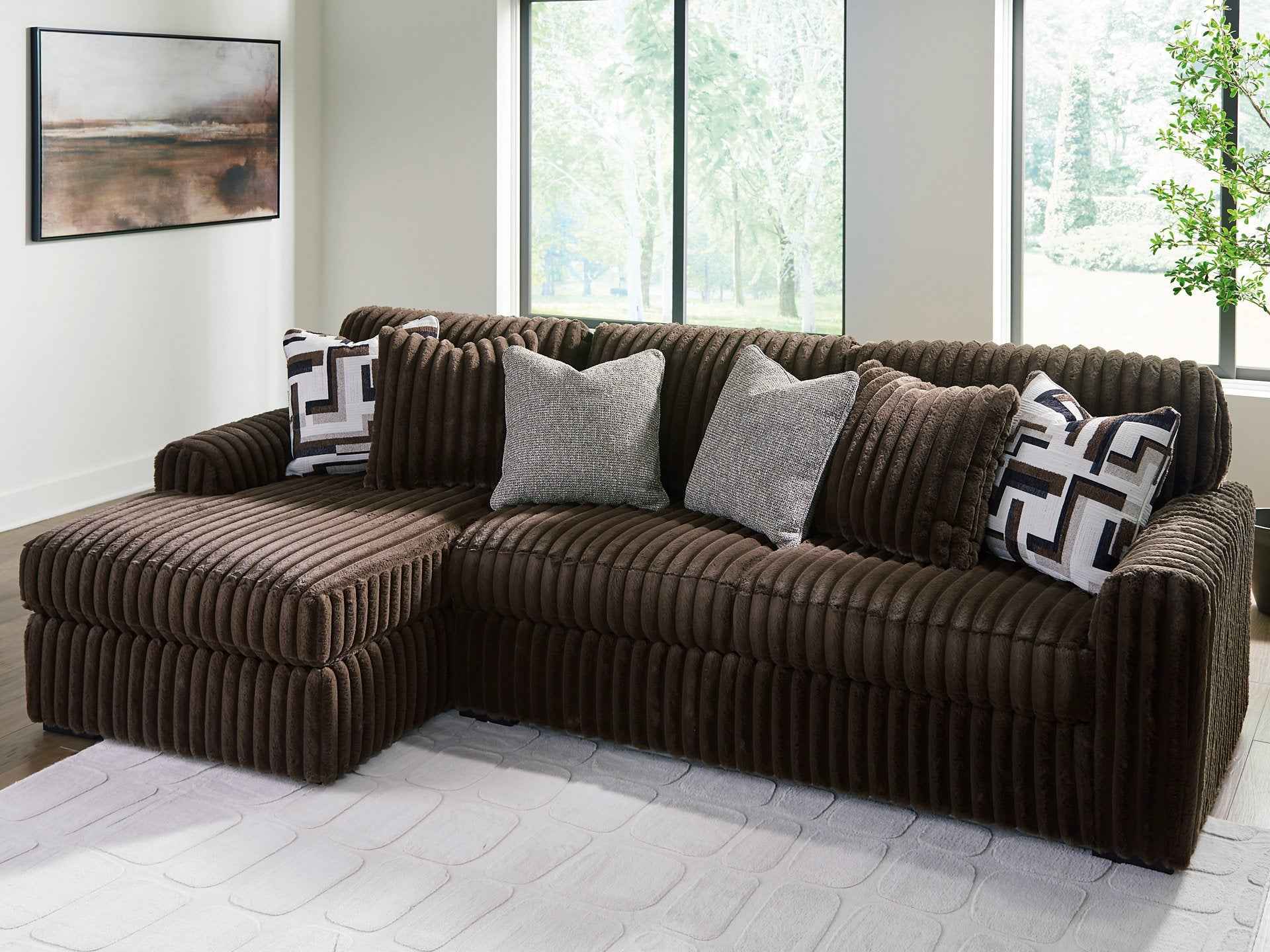 Midnight-Madness Sectional Sofa with Chaise