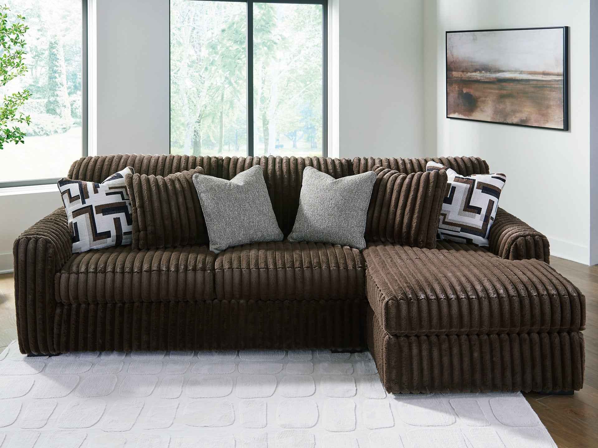 Midnight-Madness Sectional Sofa with Chaise