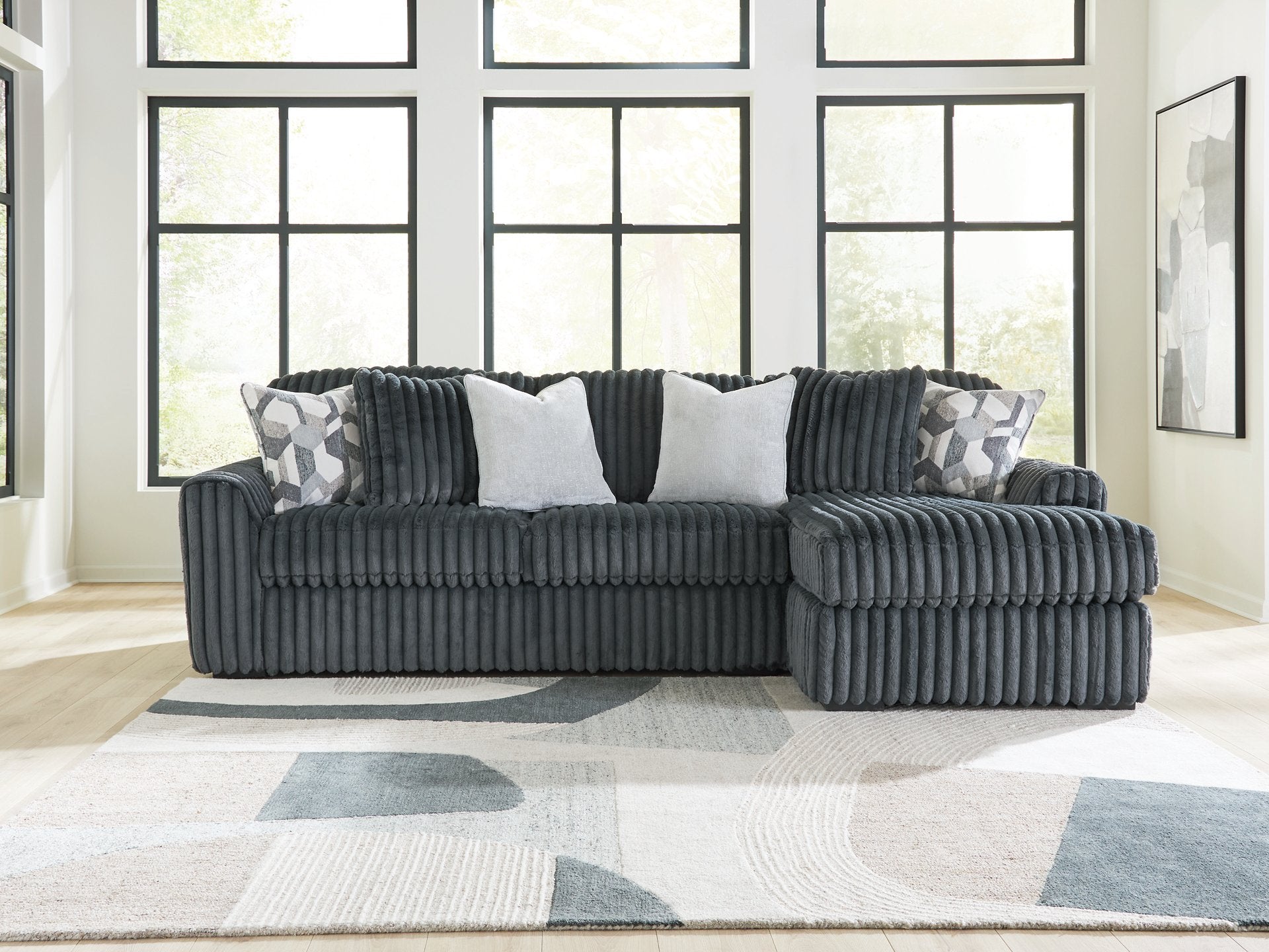 Midnight-Madness Sectional Sofa with Chaise