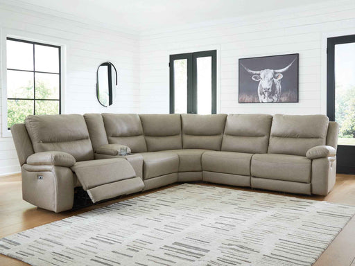 Narwhal Place Reclining Sectional with Storage Console