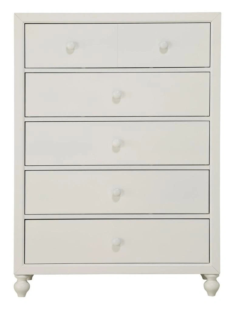 Wellsummer 5 Drawer Chest in White 1803W-9