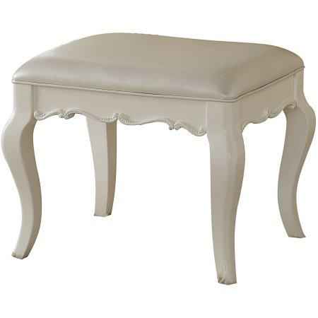 Acme Edalene Vanity Bench in Pearl White 30519