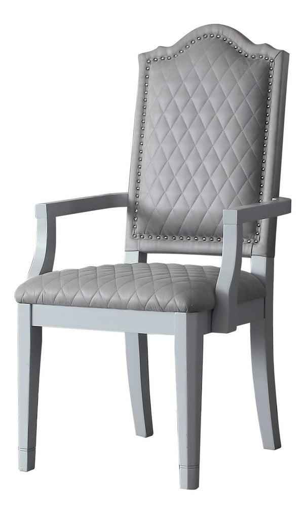 Acme Furniture House Marchese Arm Chair in Pearl Gray (Set of 2) 68863