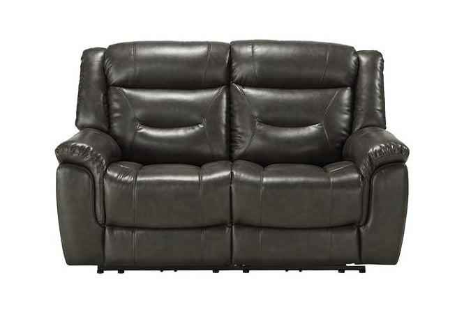 Acme Imogen Power Motion Loveseat in Gray Leather-Aire 54806