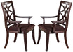 Acme Keenan Dining Arm Chairs (Set of 2) in Dark Walnut 60258 image