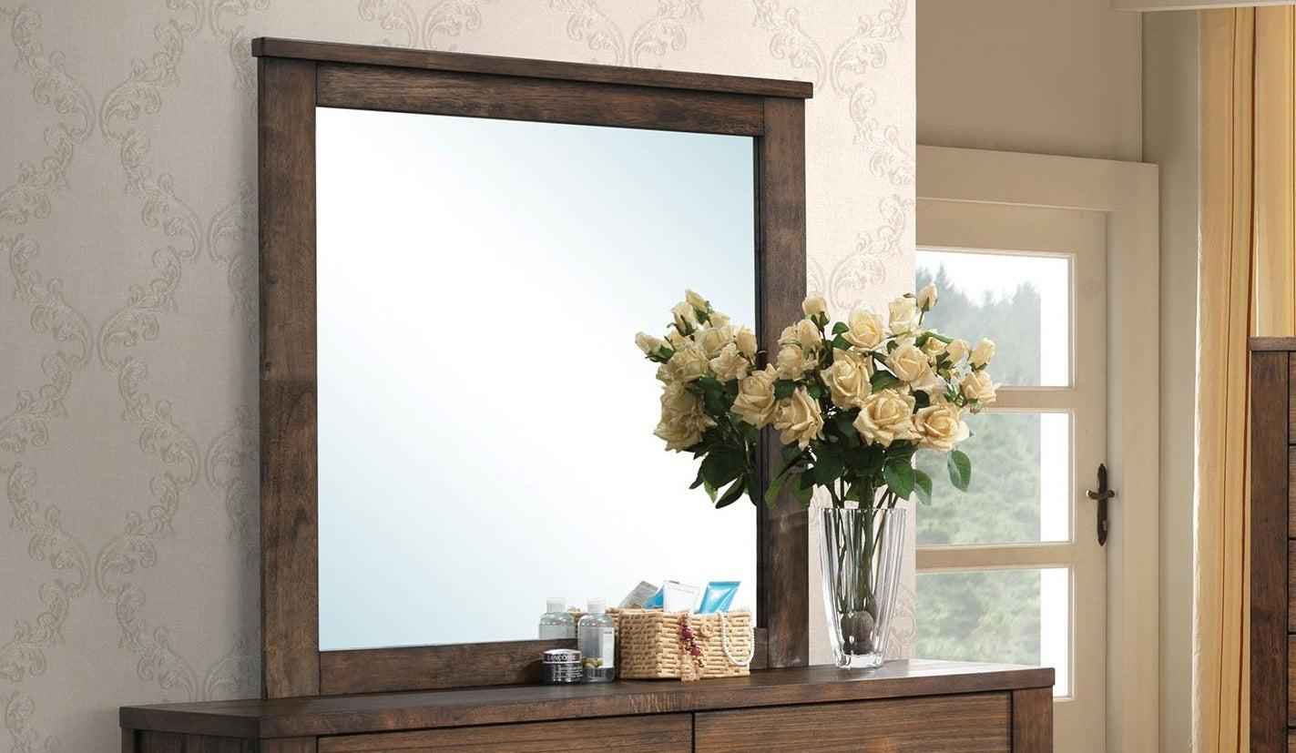 Acme Merrilee Landscape Mirror in Oak 21684