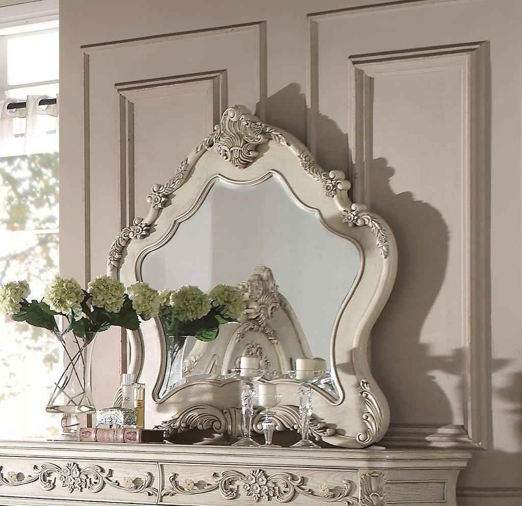 Acme Ragenardus Mirror in Antique White 27014