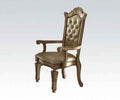 Acme Vendome Arm Chair (Set of 2) in Gold Patina 63004