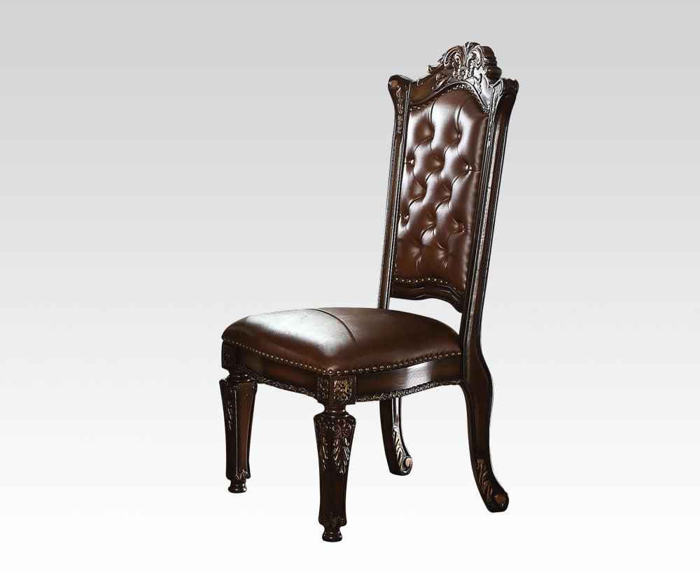 Acme Vendome Dining Side Chair with Leather-Like Uphostery (Set of 2) 62004