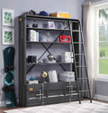 Cargo Gunmetal Bookshelf & Ladder