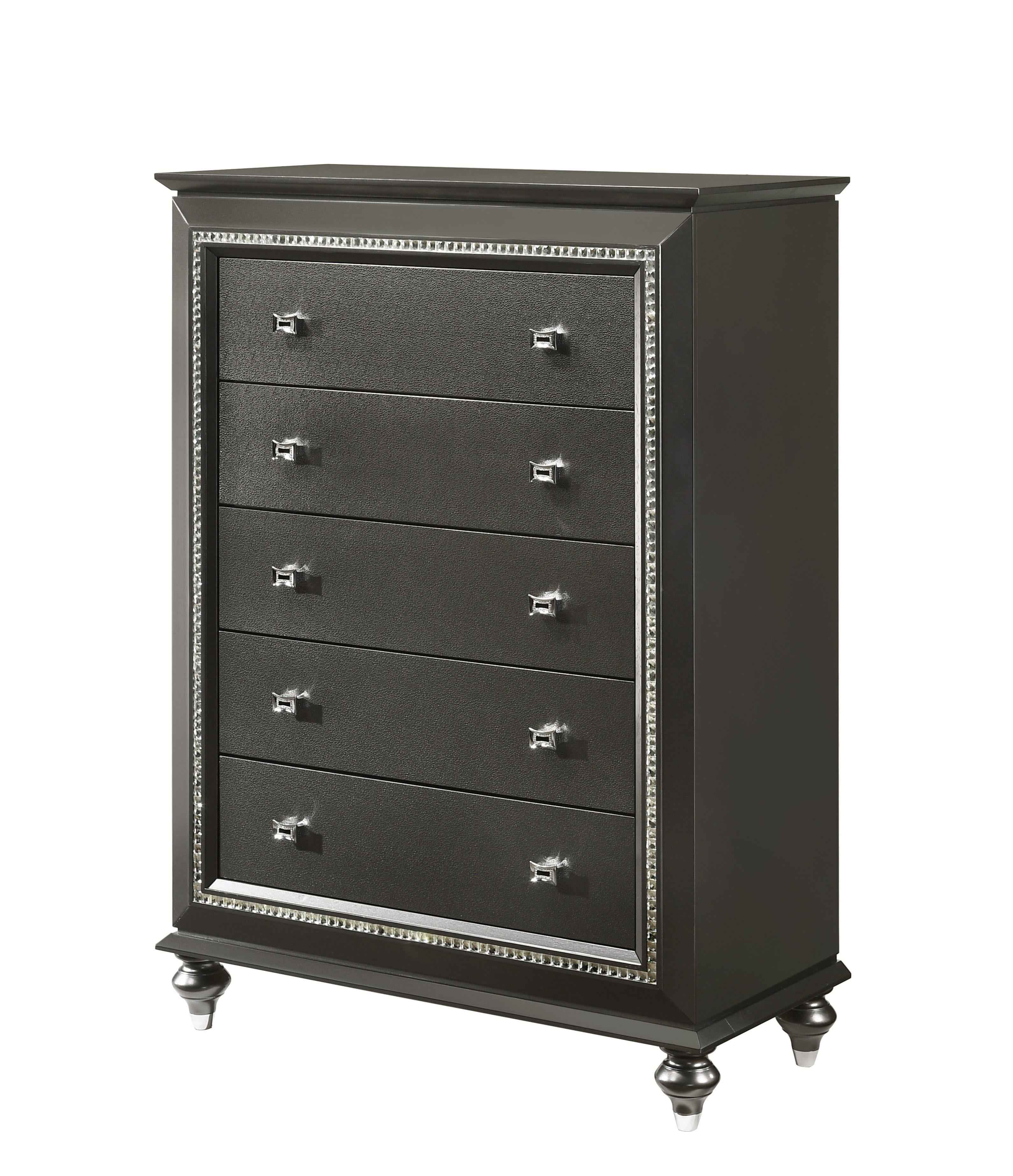 Kaitlyn Metallic Gray Chest