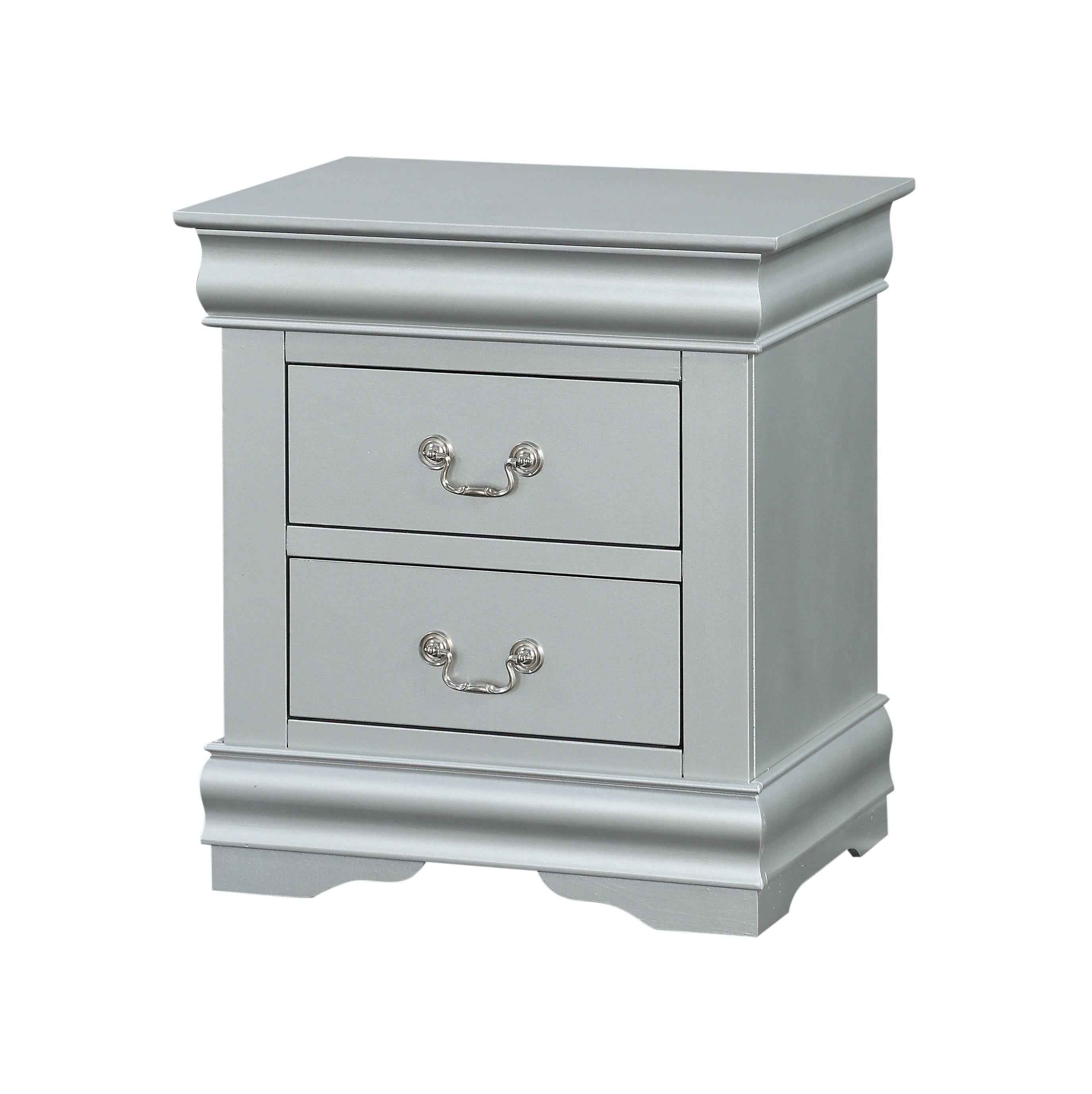 Louis Philippe Platinum Nightstand