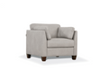 Matias Dusty White Leather Chair