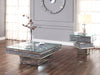 Noralie Mirrored & Faux Diamonds Coffee Table - VIP FURNITURE (NJ)