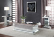 Nysa Mirrored & Faux Crystals Coffee Table - VIP FURNITURE (NJ)