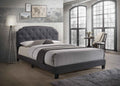 Tradilla Gray Fabric Queen Bed
