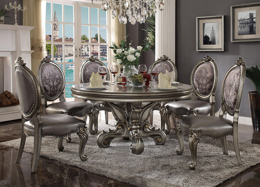 Versailles Antique Platinum Dining Table - VIP FURNITURE (NJ)