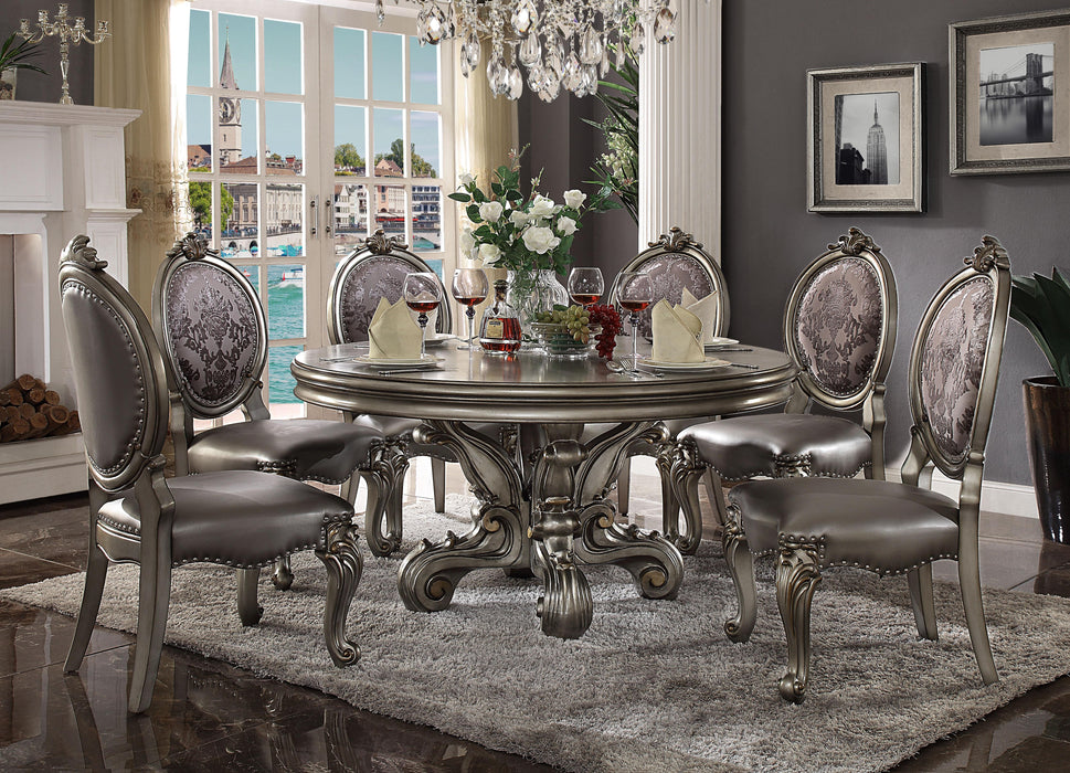 Versailles Antique Platinum Dining Table - VIP FURNITURE (NJ)