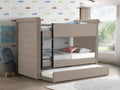 Romana II Beige Fabric Bunk Bed & Trundle (Twin/Twin)
