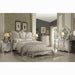 Versailles Ivory Velvet & Bone White Eastern King Bed image