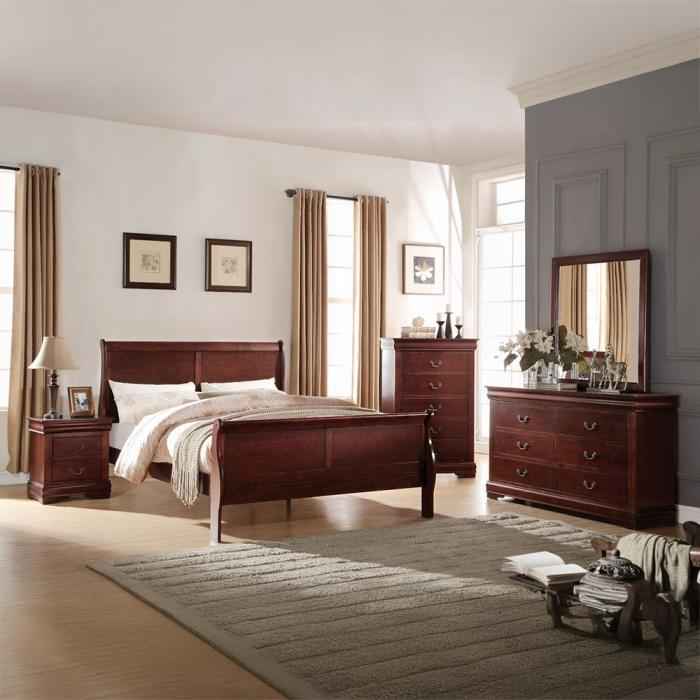 Louis Philippe Cherry Mirror