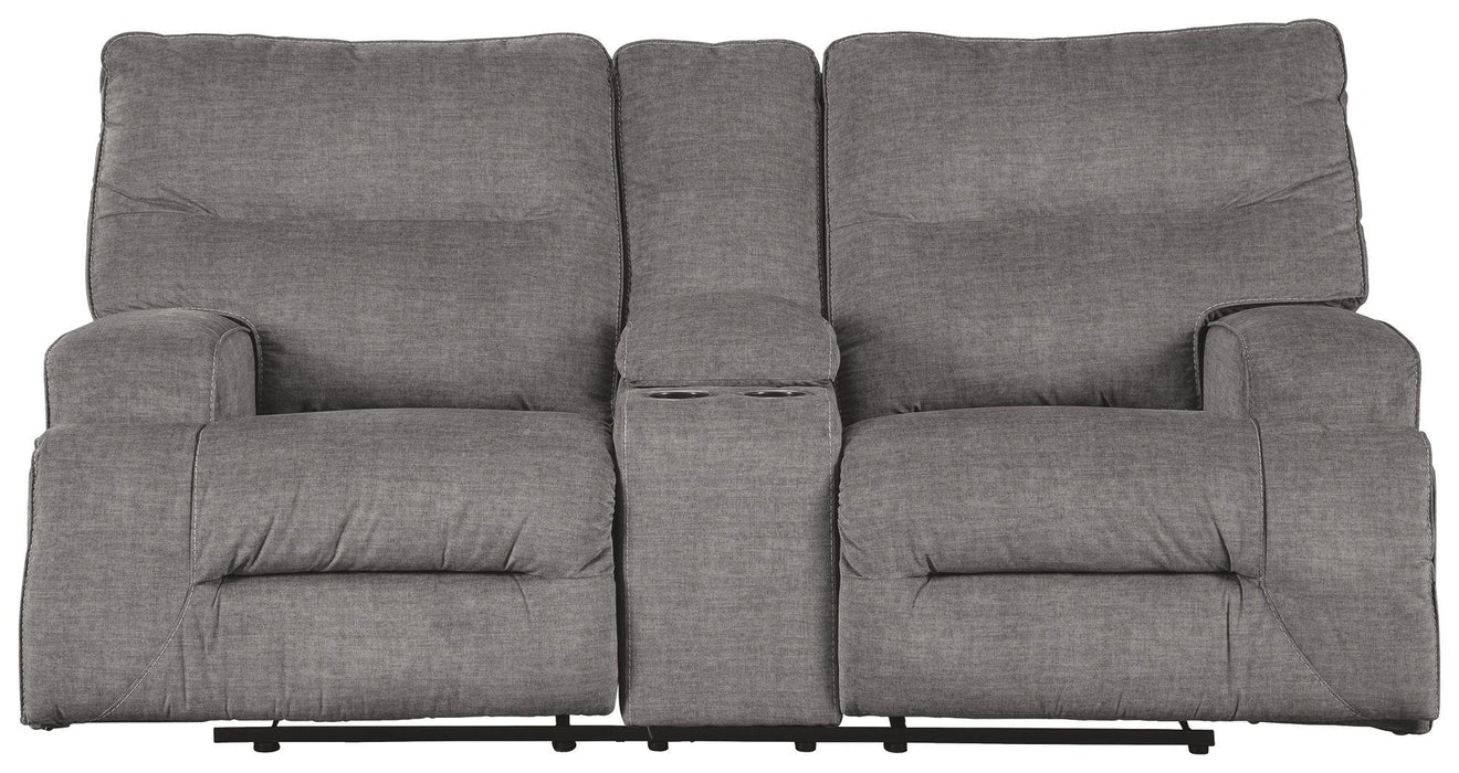 Loveseat W/console VIP Ashley Furniture